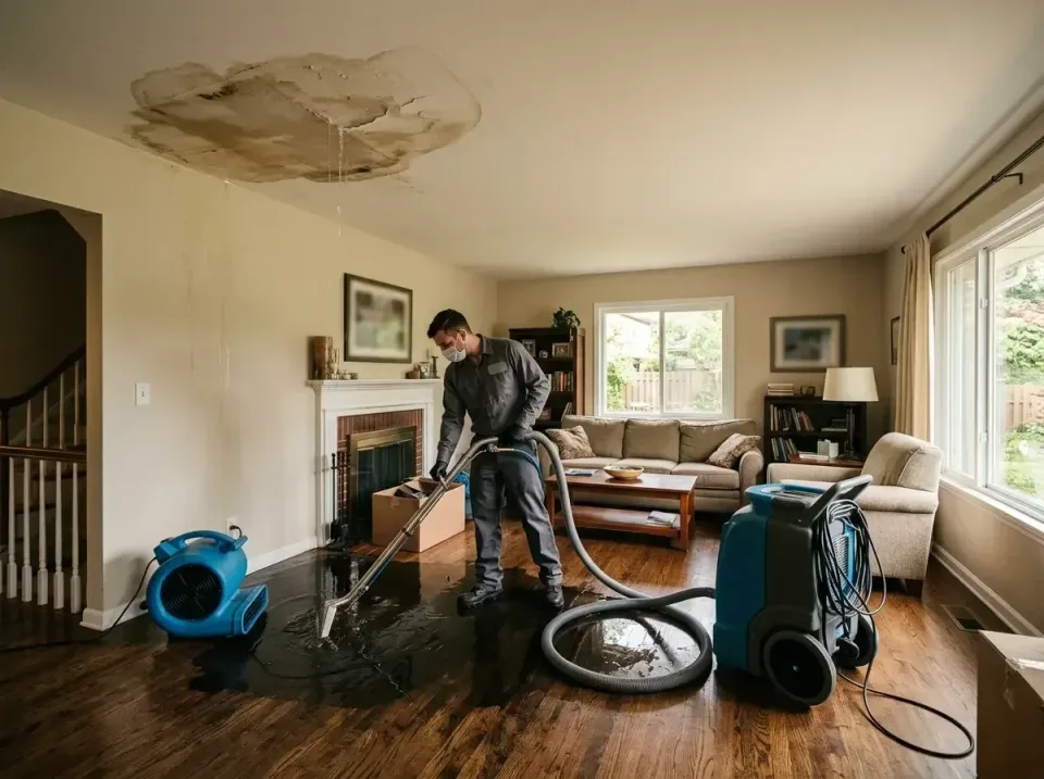 attic-pipe-burst-ceiling-drip-008 — frequently asked questions, Water Damage Restoration & Carpet Care in Brodhead, WI